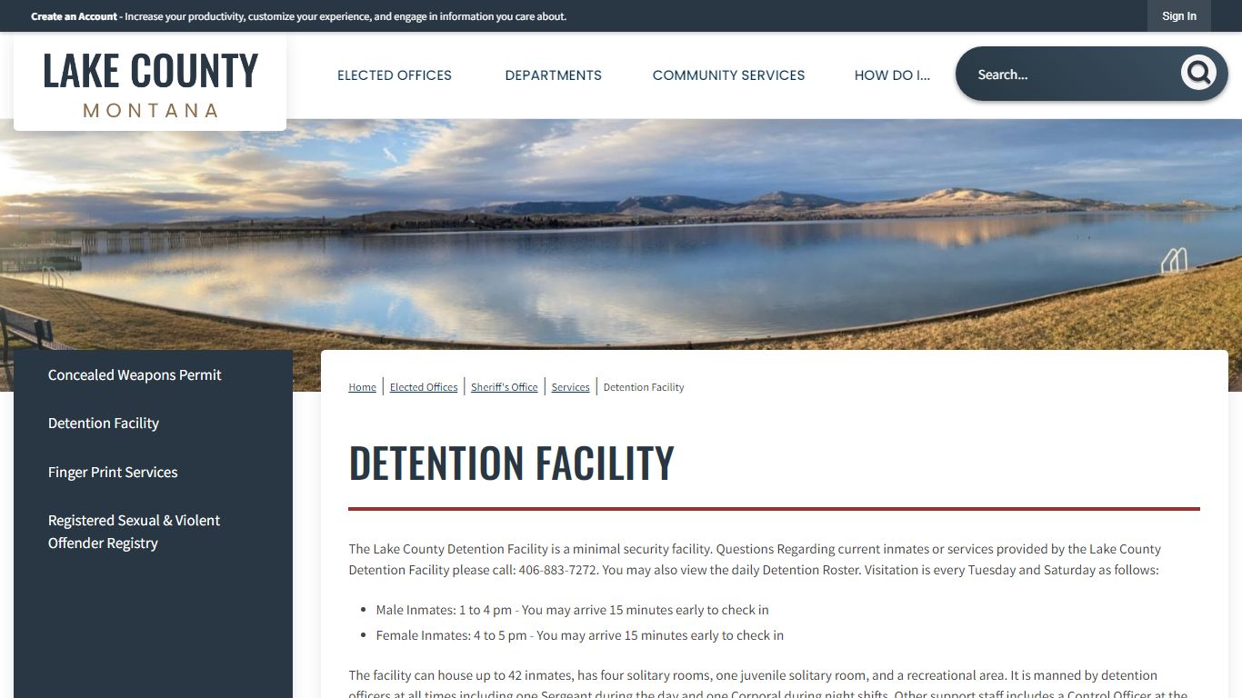 Detention Facility | Lake County, MT